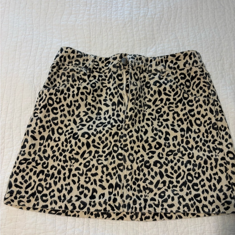 Vestique leopard print mini skirt